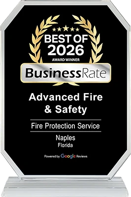 Advanced Fire & Safety is a BusinessRate Best of 2026 in Fire Protection Service!