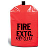 Fire extinguisher in a protective bag